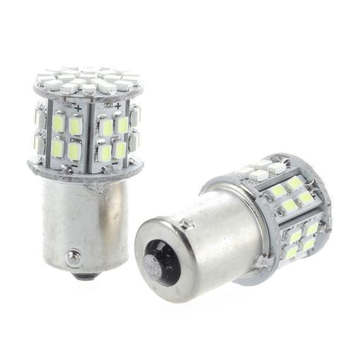 2x 1156 Smd 50 Led Ampoule Lampe Feu Clignotant Blanc 12v Auto