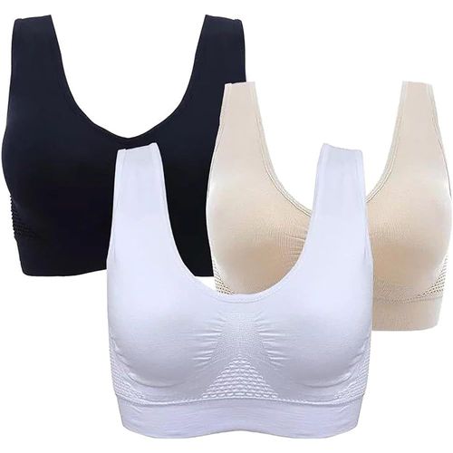 Soutien-Gorge De Sport Pour Femme En Dentelle Sans Armatures Soutien-Gorge De Sport Haut Impact Réglable En Dentelle V Profonde Imprimé Soutien-Gorge Doux Et Respirant Pour Entraînement, Course À