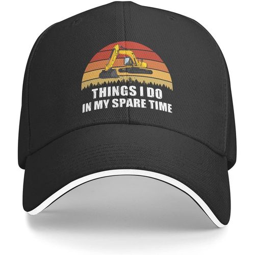 Casquette De Baseball Pour Femmes, Chapeau D'amant D'excavatrice, Chose Que Je Fais Dans Mon Temps Libre, Chapeau Réglable