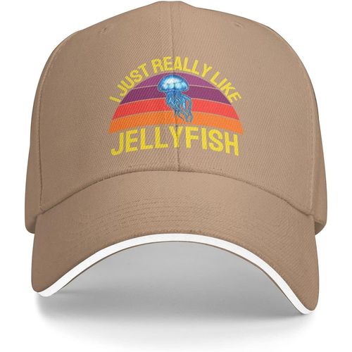 Casquette De Chapeau De Méduse, J'aime Vraiment Vraiment Les Méduses, Chapeau Ok Pour Femmes, Casquette De Baseball, Chapeaux Mignons