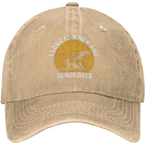 Chapeau De Pêche Chapeau Je L'aime Quand Elle Se Penche Sur La Casquette Pour Les Femmes Casquette De Baseball Avec Des Casquettes De Conception