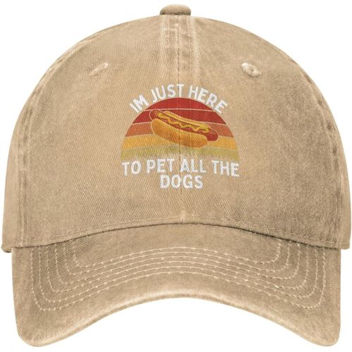 Chapeau D'amant De Hot Dogs, Je Suis Juste Là Pour Les Hot Dogs, Casquette De Baseball Pour Femmes, Casquette Mignonne