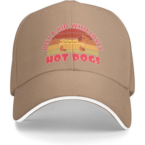 Chapeau D'amant De Hot Dogs, Chapeau Juste Une Fille Qui Aime Les Hot Dogs, Casquette Vintage Pour Femmes Et Papa