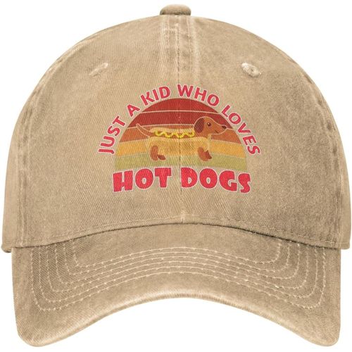 Casquette De Baseball Pour Femmes, Chapeau D'amant De Hot Dogs, Juste Une Fille Qui Aime Les Hot Dogs, Casquette Drôle