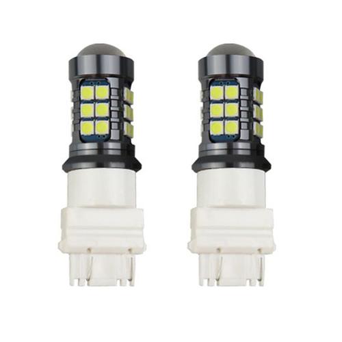 2pcs Led Bulb Turn Signal 3030 27smd T20 Reversing Brake Light Black