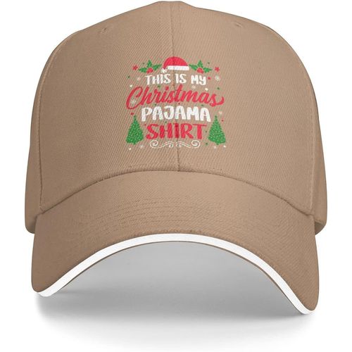 Casquette De Chapeau De Noël C'est Mon Chapeau De Pyjama De Noël Casquettes De Baseball Pour Femmes Avec Des Chapeaux Design