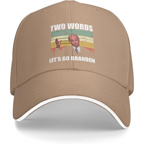 Fk Biden Chapeau Casquette Deux Mots Laisse Aller Brandon Casquette Femmes Papa Chapeaux Graphiques Chapeaux