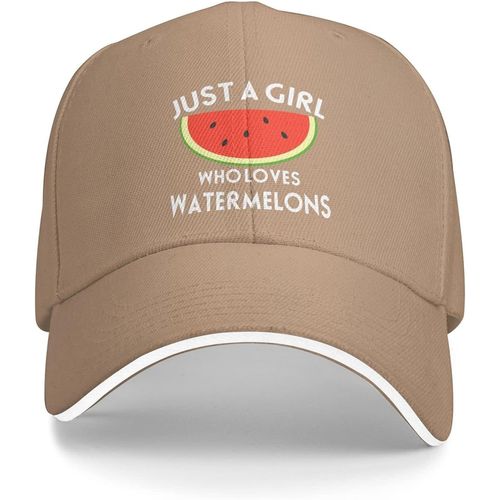 Chapeau D'amoureux De Pastèque, Chapeau Juste Une Fille Qui Aime La Pastèque, Casquette De Baseball Pour Femmes, Casquettes Mignonnes