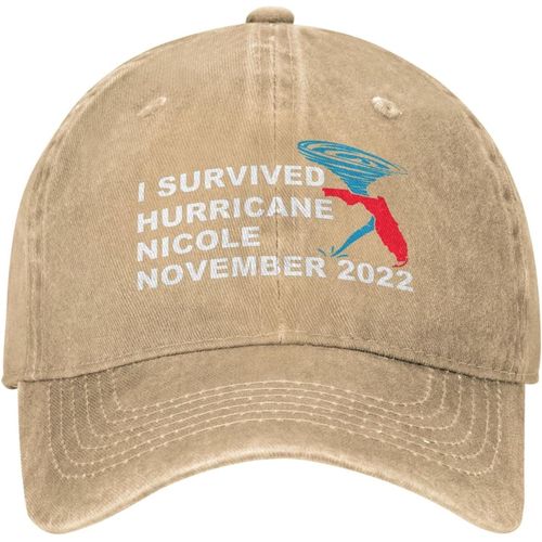 Chapeau De Prière Pour La Floride, J'ai Survécu À L'ouragan Nicoles, Chapeau De Novembre 2022 Pour Femmes, Chapeaux De Papa Avec Casquette Design