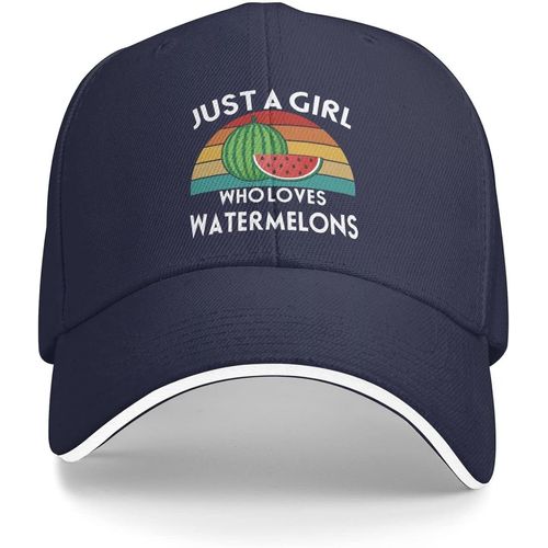 Chapeau D'amant De Pastèque, Casquette Juste Une Fille Qui Aime La Pastèque Pour Hommes, Chapeaux De Papa Drôles