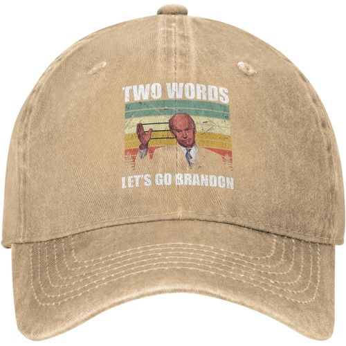 Fk Biden Chapeau Chapeau Deux Mots Laisse Aller Brandon Casquette Pour Femmes Chapeaux De Baseball Chapeau À La Mode