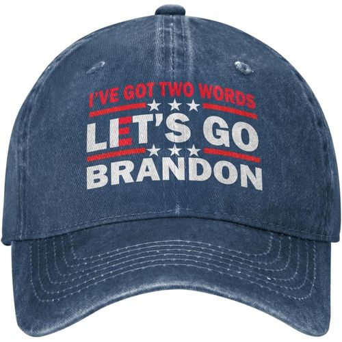 Fk Biden Chapeau Casquette J'ai Deux Mots Laisse Aller Brandon Casquette Femmes Casquette De Baseball Casquette Réglable