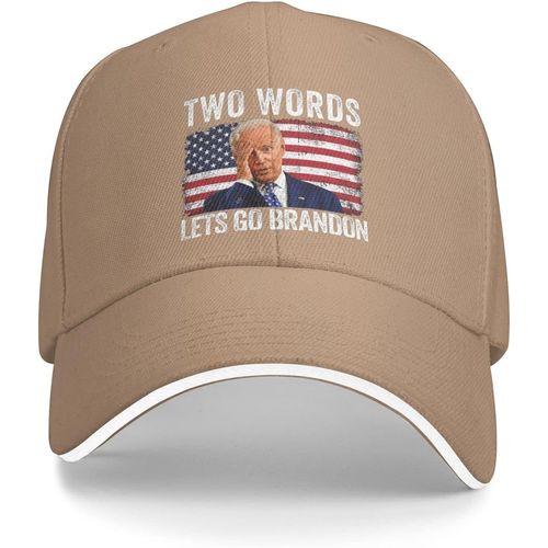 Fk Biden Hat Hat Two Words Lets Go Brandon Casquette Pour Femmes Chapeaux De Baseball Avec Casquettes Design