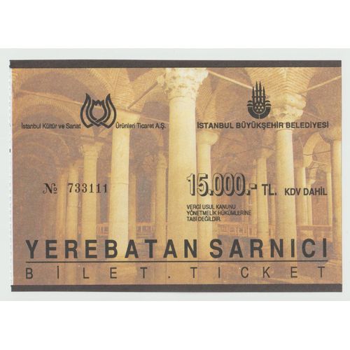 Un Billet Ancien Yerebatan Sarnici, Bilet , Ticket