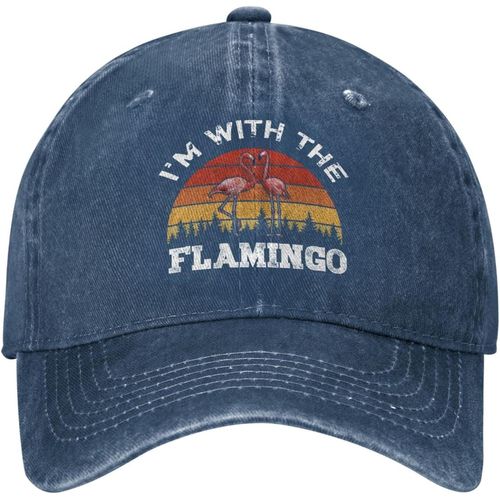 Casquette De Chapeau De Flamant Rose Drôle, Je Suis Avec La Casquette De Flamant Rose Pour Femmes, Casquettes De Baseball, Chapeaux Réglables