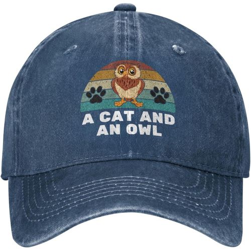 Chapeau De Hibou Drôle, Chapeau Un Chat Et Un Hibou Pour Femmes, Chapeaux De Papa, Chapeaux Vintage