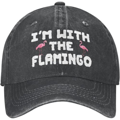 Chapeau Drôle De Flamant Rose, Je Suis Avec La Casquette De Flamant Rose Pour Femmes, Casquettes De Baseball, Chapeaux Graphiques