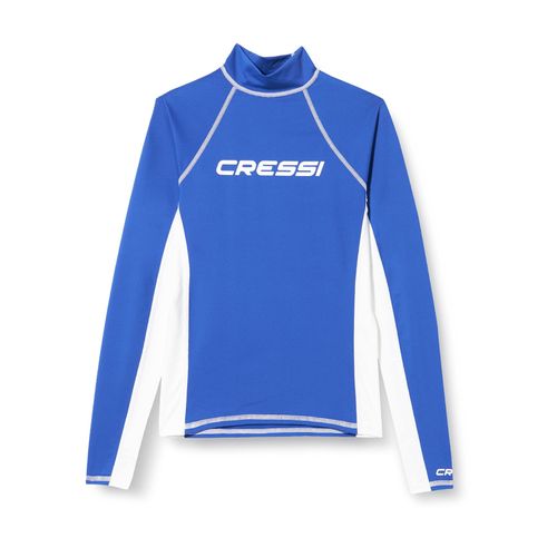 Rash Guard Long Femme Bleu - Taille 1 A 6 - T1/Xs