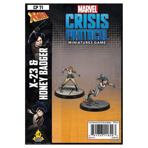 Atomic Mass Games X-23 Honey Badger Protocole Marvel Crisis Jeu De Miniatures Partir De 14 Ans 2 Joueurs Temps De Jeu 45 Minutes