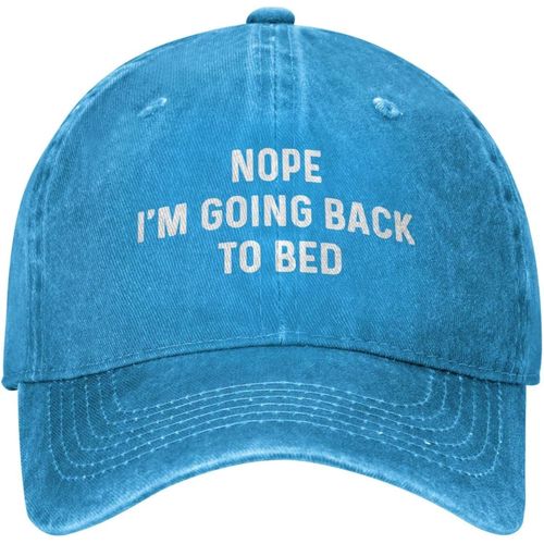Je Retourne Au Lit Chapeau Pour Femmes Casquettes De Baseball Chapeaux Graphiques