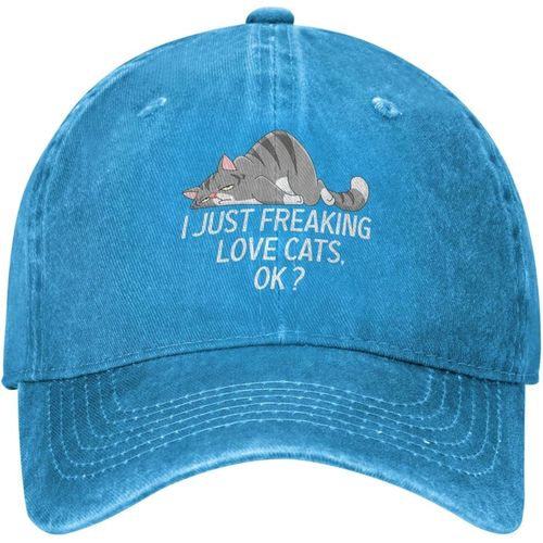Chapeau D'amoureux Des Chats, I Just Freaking Love Cats Ok, Chapeau Pour Femmes, Chapeaux De Papa, Casquettes Amusantes