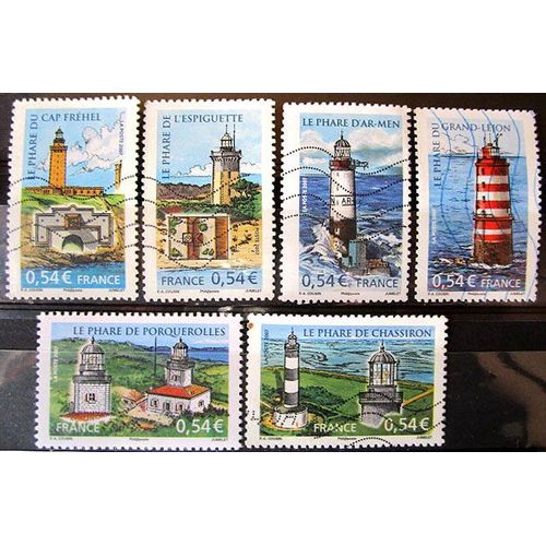 2007. Série Complète F4112 À F4117: Les Phares.