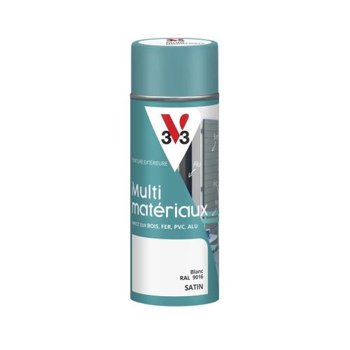 Peinture multi-matériaux DP Satin Blanc Aérosol 400ml