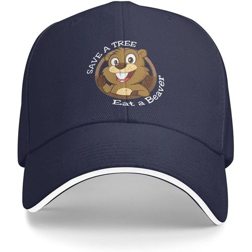 Chapeau « Save A Tree Eat A Beaver » Pour Femme, Chapeau Graphique