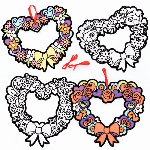Baker Ross Lot De 10 Couronnes Artistiques En Velours - Pour Enfants - Colorier Fc465
