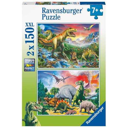 Ravensburger - Puzzle Enfant - Puzzles 2x150 P - Dinosaures - D S 7 Ans - 80563