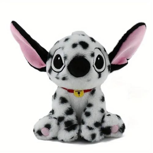 Disney Stitch Peluche Rayée – Jouet Anime Mignon, Cadeau de Couple Original pour Noël ou Anniversaire