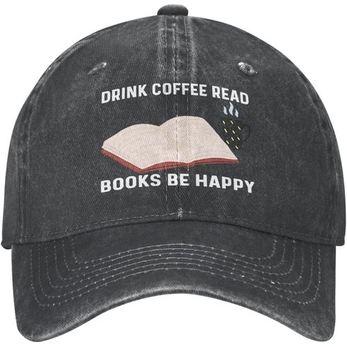 Chapeau D'amoureux De Livres, Chapeau De Boisson, Café, Lecture De Livres, Soyez Heureux, Chapeau De Baseball, Casquette Mignonne