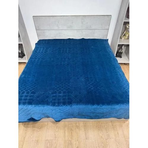Couverture - Bihar - 200 X 240 Cm - Bleu - Synthétique - Contemporain