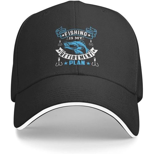 Chapeau De Pêche Drôle La Pêche Est Mon Plan De Retraite Chapeau Pour Femmes Casquette De Baseball Chapeau À La Mode