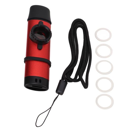 Embouchure En Resine Et Metal Pour Kazoo, Instrument A Vent A Etancheite Reglable Avec Diaphragmes De Flute, Rouge
