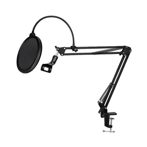 Support De Microphone Pliable, Filtre Anti-Vent, Support De Microphone, Filtre Pour Travaux En Exterieur