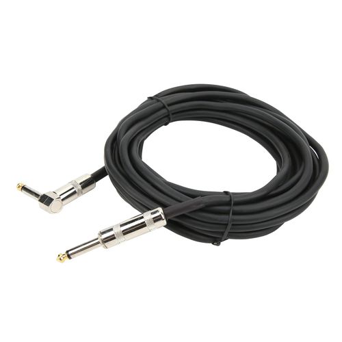 Cable De Guitare Coude A Angle Droit Vers Cable D'ampli Audio Droit De 6,35 Mm Pour Jeu De Scene Professionnel 20 Pi