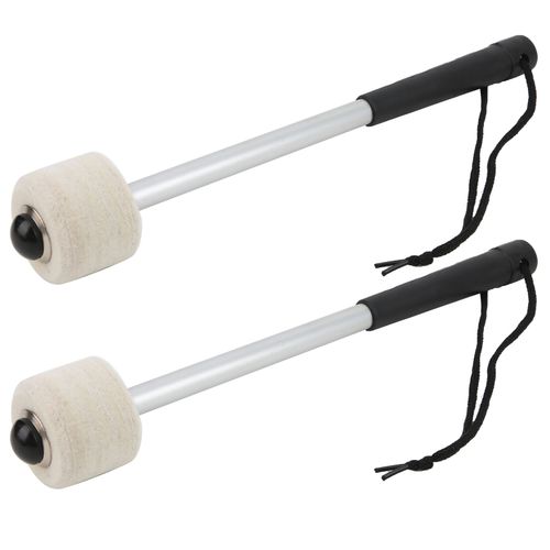 Lot De 2 Baguettes De Batterie En Feutre De Laine, Robustes, Flexibles, Portables, Antiderapantes, Accessoires Pour Instruments