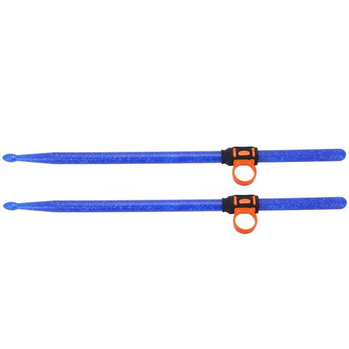 Lot De 2 Baguettes De Batterie En Plastique Avec Manchons En Silicone Pour Les Doigts