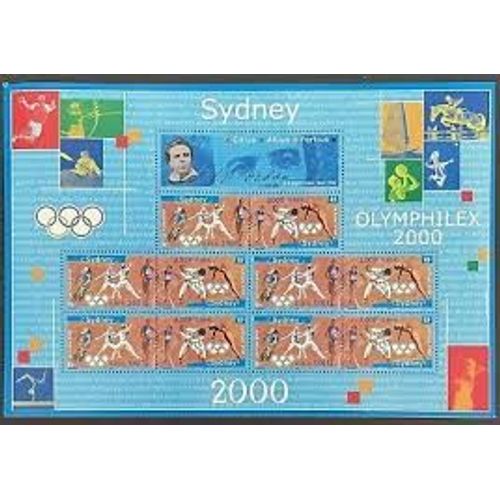 Sport : Jeux Olympiques De Sydney (Australie) Différentes Disciplines Bloc Feuillet 31a Année 2000 N° 3340 3341 Yvert Et Tellier Luxe (Comprenant 10 Timbres)