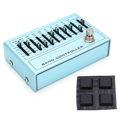 Egaliseur De Son 10 Bandes, Pedale D'egalisation Pour Guitare Et Basse, Accessoires D'accordage, Dc 9 V, 30 Ma, 31,25 Hz A 16 Khz