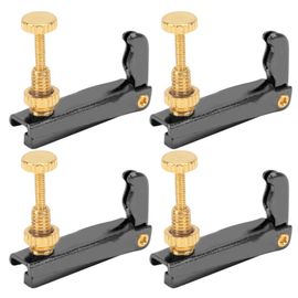 Lot De 4 Tendeurs Fins Pour Violon 3/4 A 4/4, Accessoires De Rechange Pour Cordes De Violoncelle, Noir