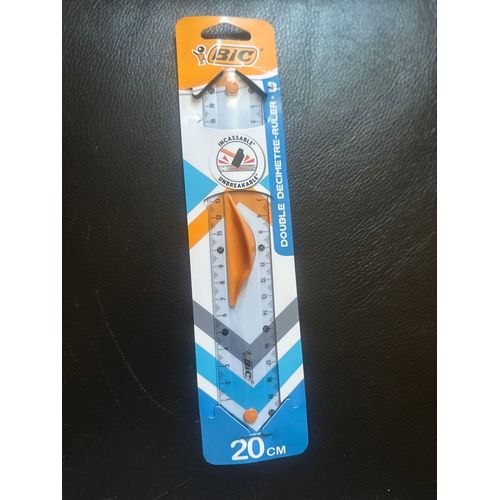 Bic Règle Double Incassable 20 Cm