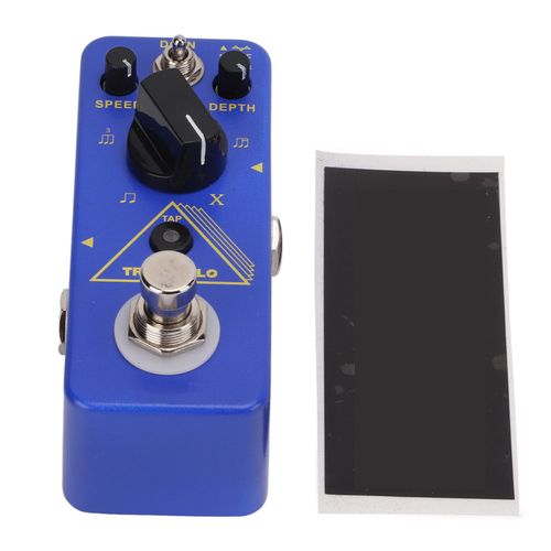 Pedale D'effet Guitare Triangolo Digital Tremolo Mtr3 Divers Modes Instrument Accessoire Bleu