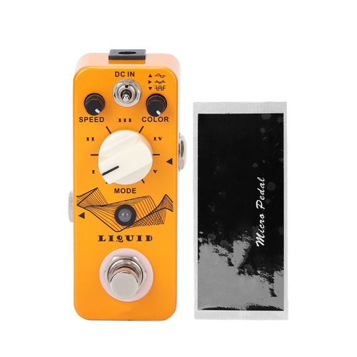 Pedale De Phaser Numerique Pour Guitare Electrique, 15 Sons, Effet Monobloc Avec Ports Audio 6,35 Mm