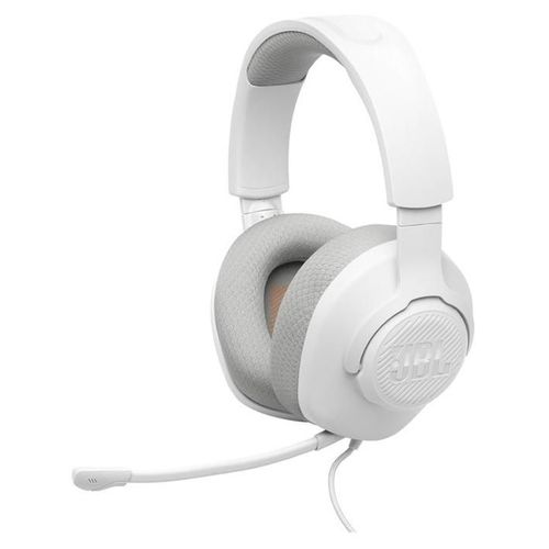 JBL Quantum 100M2 - Micro-casque - circum-aural - filaire - jack 3,5mm - blanc