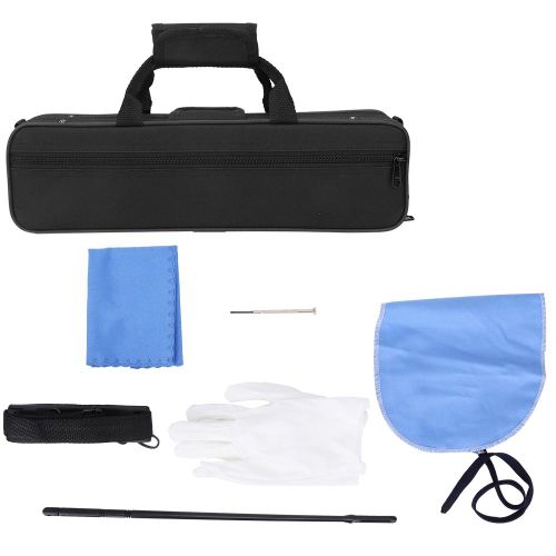 Kit D'entretien De Flute, Ecouvillon, Tige De Nettoyage, Chiffon, Tournevis, Gants