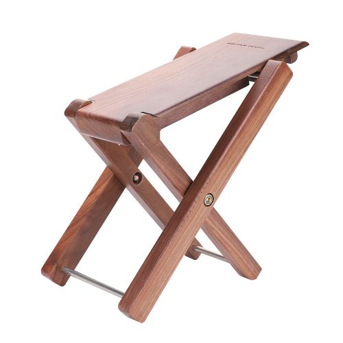Repose-Pieds En Bois De Noyer Noir Punk, Accessoire Pour Pieces De Guitare