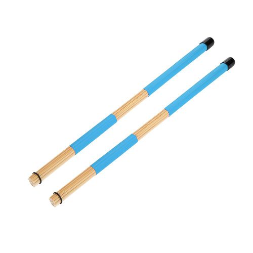 1 Paire De Baguettes De Batterie Pratiques En Bambou, Accessoire Pour Instrument De Musique (Bleu)