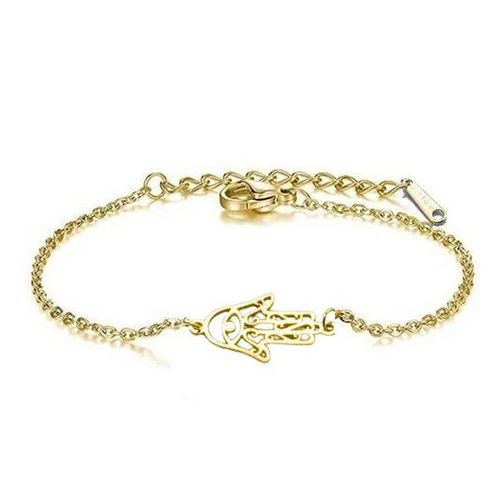 Bracelet Femme Acier Inoxydable 316 Doré Main De Fatma